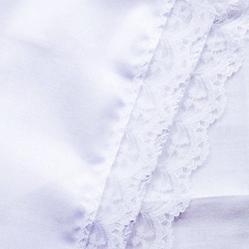 Lace / Embroidery Perfect Wedding Cotton Handkerchiefs Bulk - Thumbnail 4