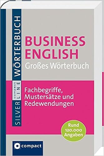 Large Business English Dictionary English German And German