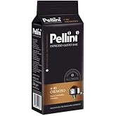 Pellini: "Cremoso" (Creamy) Roasted Ground Coffee for Espresso Machine 8.8 Ounce (250gr) Packages (Pack of 4) [ Italian Import ]