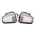 GZLMMY 2Pcs LED Side Under Mirror Puddle Light Lamp For VW Volkswagen CC 12-14 EOS suitable for Passat B7 (White)