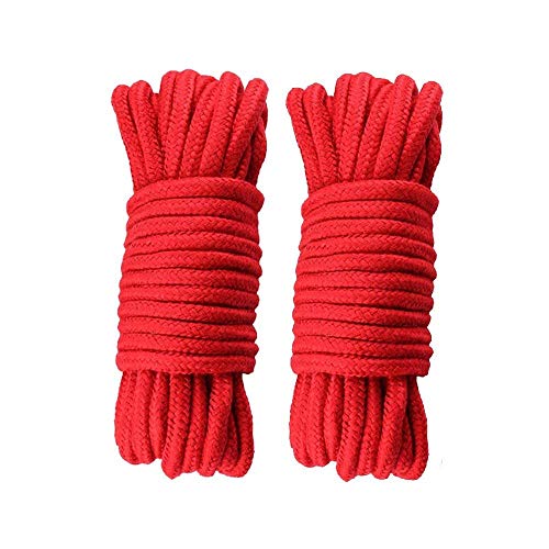 HSTMYFS Soft Rope,Outdoor Recreation Accessories, 32 Feet 10M- Soft Multipurpose Rope (Red) - Thumbnail 5