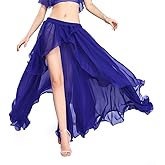 ROYAL SMEELA Chiffon Fairy Belly Dance Skirt Large Swing Skirts Women Belly Dancing Practice Clothing One Size, 11 Colors