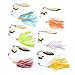 Aorace Spinnerbait Metal Sequins Lures Silicone Skirt Jig Fishing Lure Wobbler Spinner Beard Tackle
