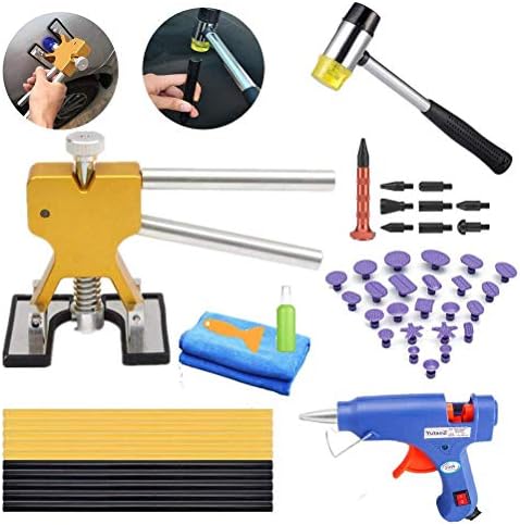 Zevain PDR Paintless Dent Removal Repair Remover Tool Dent Puller Set Dent Lifter Tap Down Tools for Car Hail Damage Door Ding