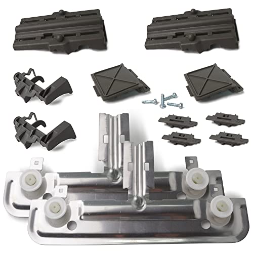 20Pcs For whirlpool W10712395 WDT730PAHZ0 Upper Rack Parts, W10712395 Whirlpool Dishwasher Upper Rack Adjuster Kit Replaces W10350375 For Kenmore, Whirlpool WDT750SAHZ0 Upper Rack Parts Dishwasher