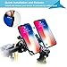 EXSHOW Bike Motorcycle Phone Holder with Safety and Full Rotation for iPhone X/8/8plus/7/6s/6 Plus/5s/4,Samsung Galaxy S4/5/6/7/8,Note 4/5/6/7,LG,HTC and All the 3.5-6 inches Phones and GPS