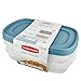 Rubbermaid Easy Find Lids Food Storage Containers, Arctic Blue, 6-Piece Set 1877958