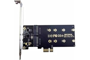 UEYGHEP PCI-E to M2 Adapter PCI Express X1 2 Port B Key M.2 NGFF SSD Adapter PCIE M2 Adapter Expansion Card Riser Card
