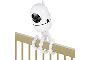 WOCHEL Tripod Baby Monitor Mount for HelloBaby HB65/HB40/HB6550/HB66/HB6339/HB6550 Pro, ANMEATE SM935E, Flexible Baby Camera Mount Attach Your Camera Wherever You Want