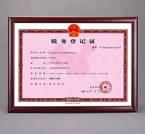 Coutertop and Wall Mounted Wood Certificate Frames, Wooden Poster Prints (A5)