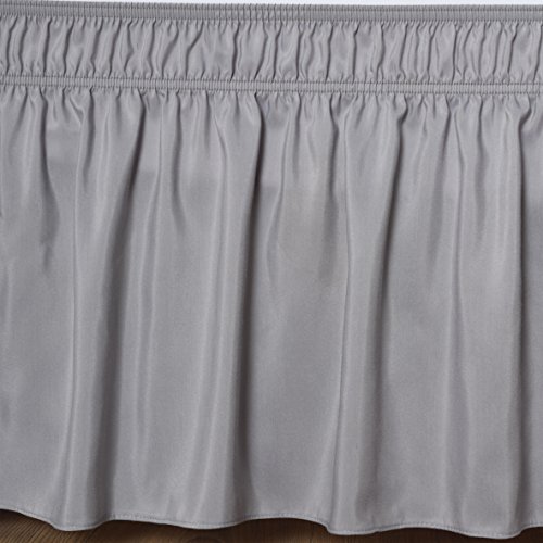 Biscaynebay Wrap Around Bed Skirts Elastic Dust Ruffles, Easy Fit Wrinkle and Fade Resistant Texture - //medicalbooks.filipinodoctors.org