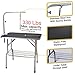 Polar Aurora 36'' Dog Grooming Table, Heavy Duty Pet Grooming Table for Dogs at Home Foldable Grooming Table w/Adjustable Arm & Noose & Mesh Tray Professional Dog Show Stainless Steel Black