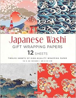 Japanese Washi Gift Wrapping Papers 12 Sheets High Quality 18 X 24 Inch 45 X 61 Cm Wrapping Paper Tuttle Publishing 9780804852333 Amazon Com Books