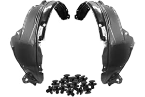 Parts N Go 2007-2009 CRV Front Fender Liner Set with Clip/Fasteners HO1250110 HO1251110 74150SXSA00 74111SWAA00