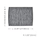 POTAUTO MAP 3018C (CF11902) Activated Carbon Car Cabin Air Filter Replacement for AUDI Q7, PORSCHE CAYENNE, VOLKSWAGEN AMAROKTOUAREG