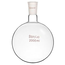 StonyLab 2000 ml Glass Single Neck Round Bottom