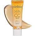 pūrlisse Youth Glow Vitamin C CC Cream SPF 50: Cruelty-Free & Clean, Paraben & Sulfate-Free, Full Coverage, Hydrates with Hyaluronic Acid | Light Medium 1.4oz