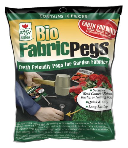 Biodegradable Landscape Pegs For Securing Landscape Fabric, Burlap and Netting, 10 pack