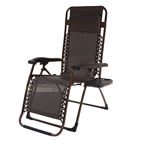 Le Papillon Zero Gravity Chairs Outdoor Lounge Pool Folding Reclining Chair