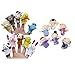 Hot Sale! Canserin 16PC Story Finger Puppets Toys 10 Animals+6 People Family Members Educational Toys