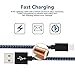 iPhone Cable SGIN - 4Pack 3FT 6FT 6FT 10FT Nylon Braided Cord Lightning to USB iPhone Charging Charger for iPhone 7,7 Plus,6S,6 Plus,SE,5S,5,iPad,iPod Nano 7(Black Blue)