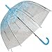 Kung Fu Smith Transparent Cartoon Floral Clear Bubble Rain Umbrella
