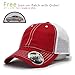 Vintage Year Washed Cotton Low Profile Mesh Adjustable Trucker Baseball Cap (Red/Red/White)