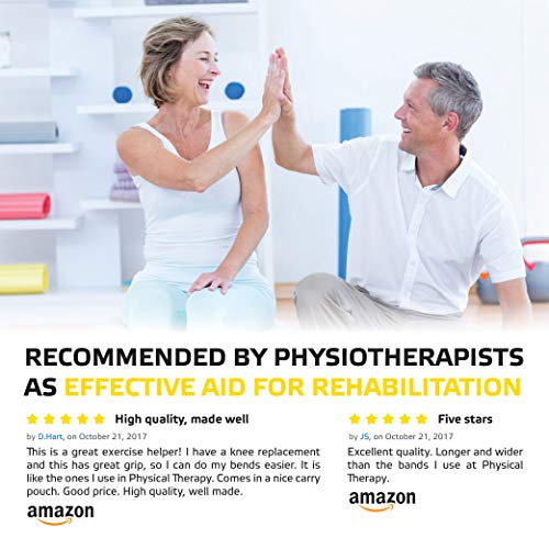 image for Sport2People Stretching Strap for Yoga and Rehabilitation – 2 Free E