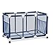 Rolling Pool Toy Storage Cart Bin 42 Inch W x 26 Inch H Easier Height For Kids Reach