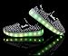 Santiro Boys Girls Light up Shoes for kids 7 Colors Light LED Fashion Slip on Sneakers USB Charging Luminous Sneakers SSK006B1-38