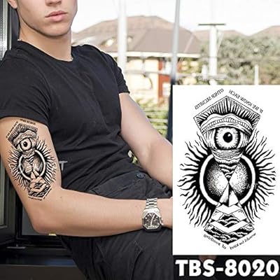 Tzxdbh 12x19 Cm Impermeable Tatuajes Temporales Todo Lo Ve Ojo