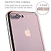 iPhone 7 Plus Case,Amuoc Soft Bumper Cover with Crystal Clear Back Panel Protective Case for iPhone 7 Plus (Rose gold)