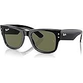 Ray-Ban RB0840S Mega Wayfarer Square Sunglasses for Men for WoMen + BUNDLE With Accessory Cleaning KIT