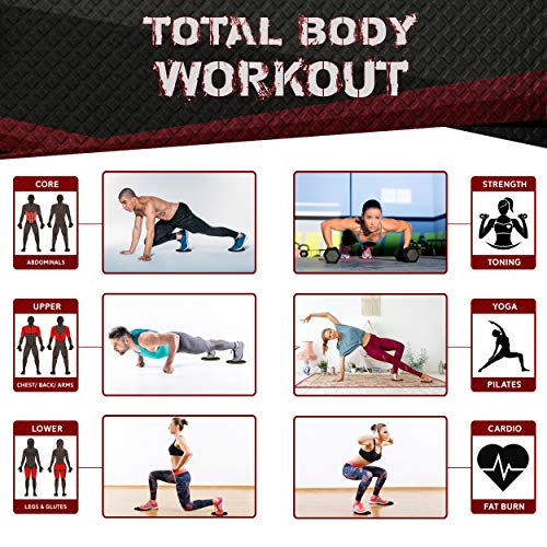 Multi-Pack-Core-Sliders-Sliders-Fitness-2-Pack-Includes-1-Black-Set-and-1-Set-of-Red-Discs-for-Group-Fitness-or-at-Home-Workouts-A-Favourite-of-Personal-Trainers-Fitness-Discs-Sliders-Bulk