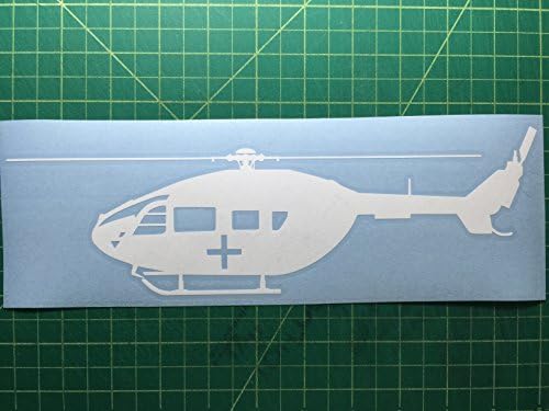 Eurocopter EC-145 Medivac Helicopter Decal in White