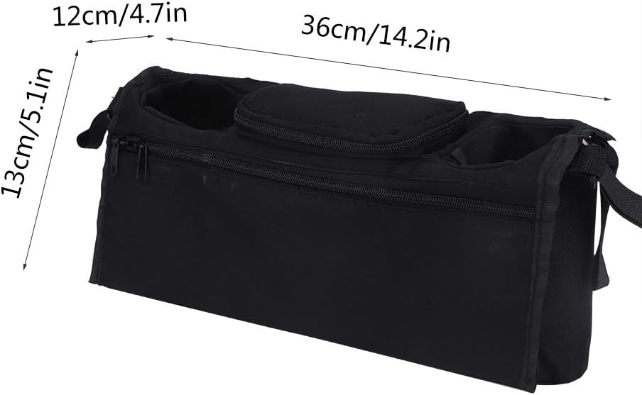 Organizador De Carrito De Diseno Ajustable Con Dos Portavasos Portatil Plegable Para Cochecito De Bebe Para Uso En Interiores Y Exteriores Bolsa De Almacenamiento Con Carrito Bebe Accesorios S Jsd Com