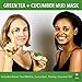 LILY SADO Green Tea Matcha + Cucumber Detox Mud Mask – Natural, Organic Vegan Face Mask – Anti-Aging, Antioxidant Defense Against Acne, Blackheads & Wrinkles for a Luscious, Soft Glowing Complexionthumb 3