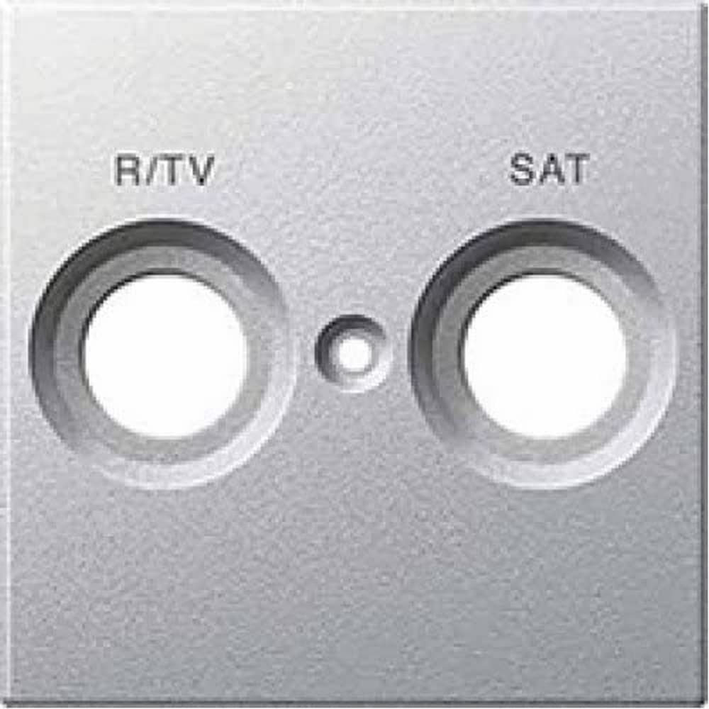 Schneider Electric mtn299260 Caratula Toma R-TV/SAT, Aluminium
