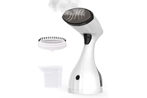 Cokunst Portable Garment Steamer for Clothes,1500W Handheld Clothes Steamer 25s Fast Heat Up, Portable Garment Steamer with Nano Ceramic Iron Panel, 2-In-1 Fabric&Lint Brush, 300ml(10.14oz)
