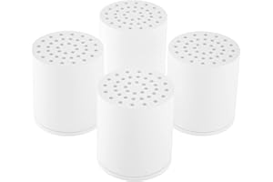 SR SUN RISE 20-Stages Shower Filter Replacement Cartridges - Universal Fit for Most Shower Head Filters, Reduces Chlorine & C