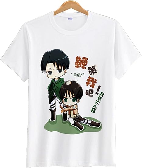 Amazon Co Jp 進撃の巨人 Attack On Titan 自由の翼 Tシャツ 半袖 ティーシャツ カットソー 大きいサイズ ジャージ プリント 丸襟 T Shirt カジュアル アニメ ウエア 青少年 イラスト レディース メンズ 夏服 通勤 通学 女の子 男の子 L ホビー