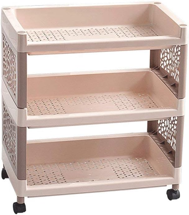 Kitchen storage rack Multilayer rack with wheels, floorstanding