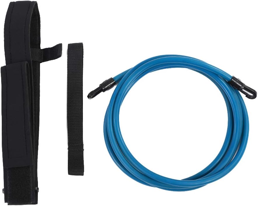 OKBY Swimming Belt - Swim Sports Training Set Swimming Pool Resistance Belt Training Strap Band for Swim Learners(6mm*10mm*3m-Blue)
