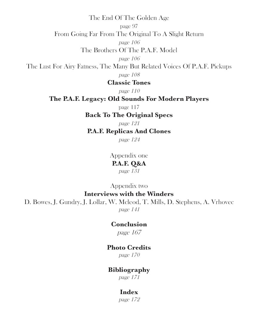 The Gibson P.A.F. Humbucking Pickup. Reference Book.