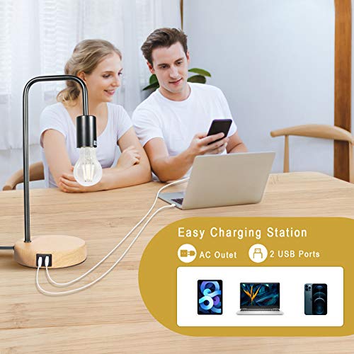 Seaside Village Touch Control Table Lamp Bedside Minimalist Desk Lamp...