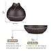 MZvul Essential Oil Diffuser, 400ml Wood Grain Ultrasonic Cool Mist Humidifier Aromatherapy Diffuser with 7 Color LED Light Waterless Auto Shut-Off for Home Yoga Office Spa Baby Bedroom- Dark Brown