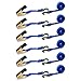 Mann Ratchet Tie Downs Straps 6-Pack with S-Hooks 1-Inch x 15-Feet 500 Lbs Load Cap - 1500 Lb Break Strength