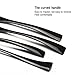 Adier-life Flatware Set, Stainless Steel Black Coated Cutlery Set with Mirror Finish for 1 person, Ideal for Gift (4 Pieces)