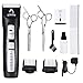 PATPET professional 2-Speed Pet Grooming Clippers, Low Noise 2200mA Li-ion Battery Rechargeable Cordless Grooming Clippers Kit,Heavy Duty Electric Hair Trimmer For Dog & Cat (Black)