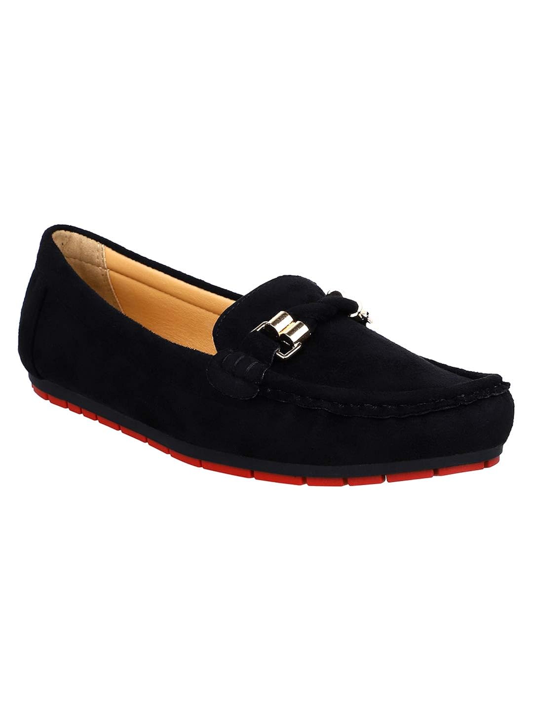 Buy Elle Women Black Loafers at Amazon.in
